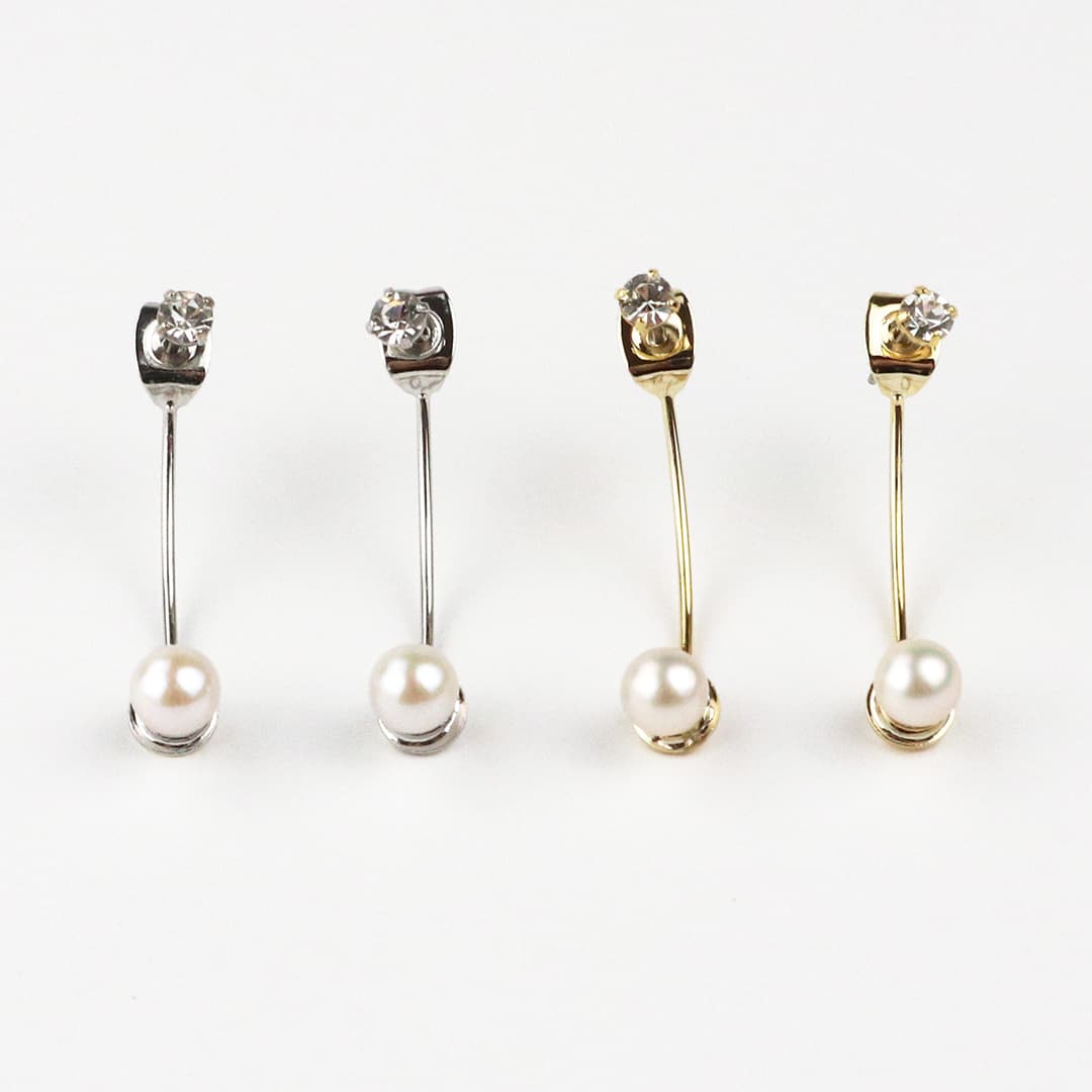 一粒スルーネックレス・ゴールド